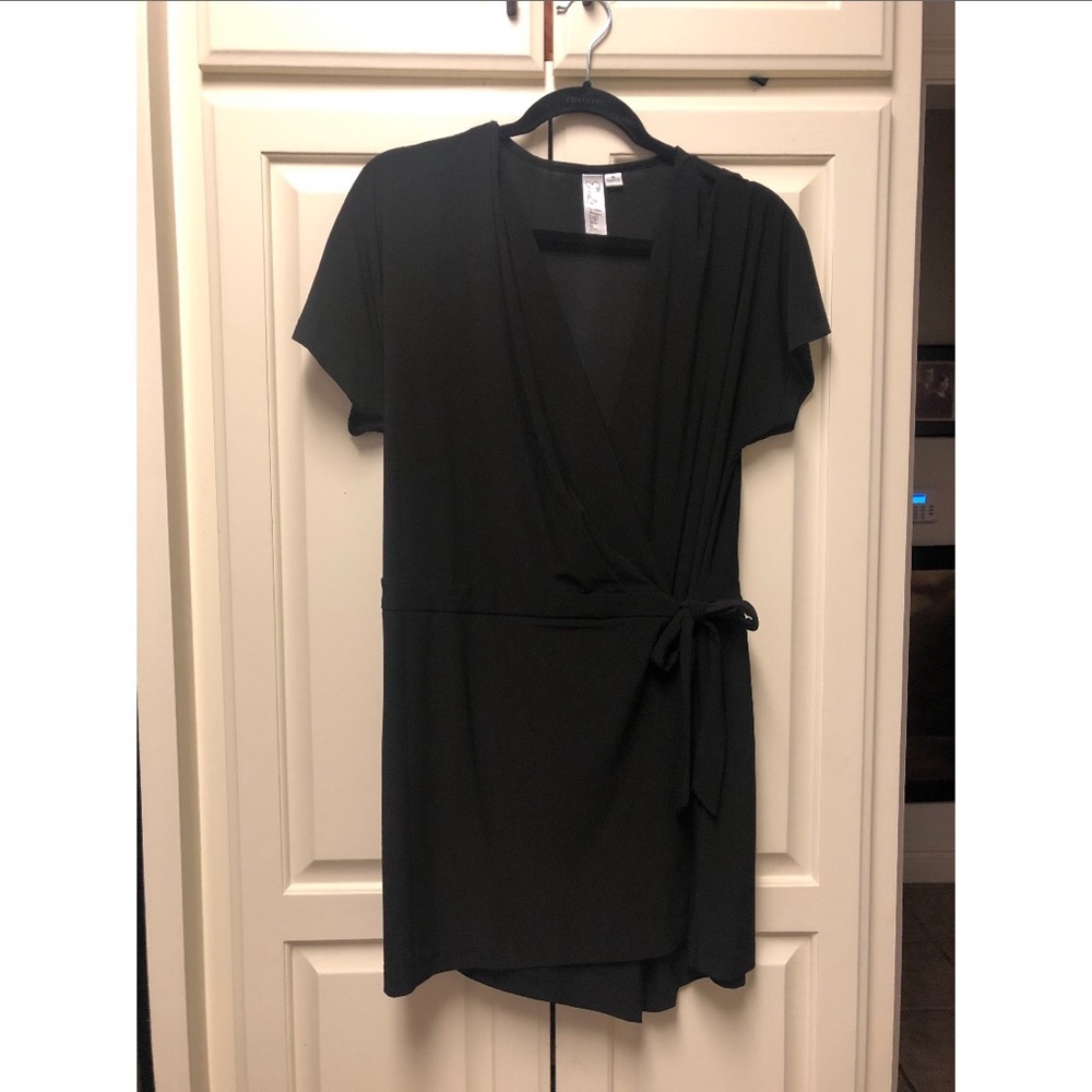 Black Wrap Romper